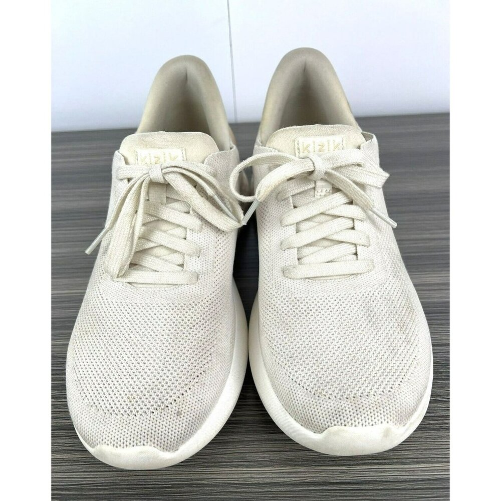 Kizik Womens‎ Athens Hands Free White Creme Beige Running Shoes Size 9 Mens 7.5